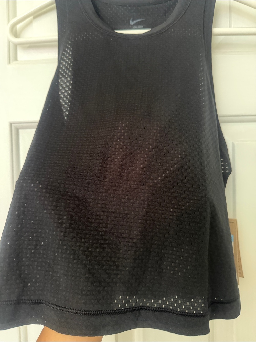 Nike Black Mesh Performance Racerback Tank - Picture 3 of 4